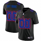 Nike New York Giants Customized Men's Team Logo Dual Overlap Limited Jersey Black,baseball caps,new era cap wholesale,wholesale hats